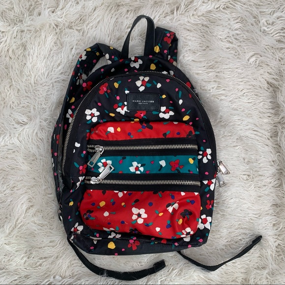 Marc Jacobs Handbags - Marc Jacobs Floral Black Women’s Backpack Purse